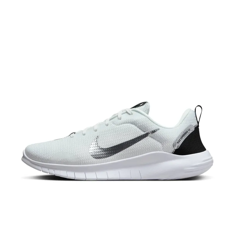 Nike Flex Experience Run 12 Premium Summit White Black White Metallic Silver | FZ2114-100