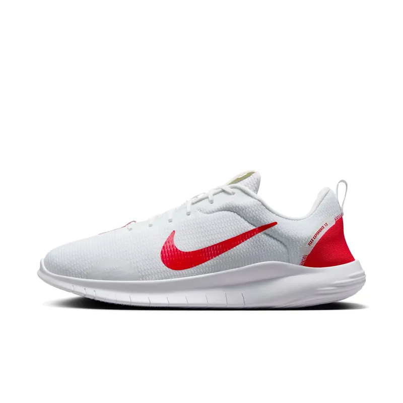 Nike Flex Experience Run 12 White University Red “White / White / University Red” | DV0740-102