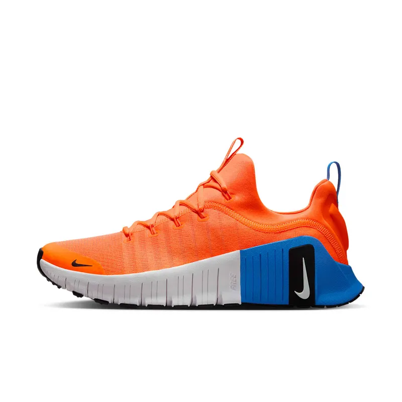 Nike Free Metcon 6 Total Orange Photo Blue Black White | FJ7127-802