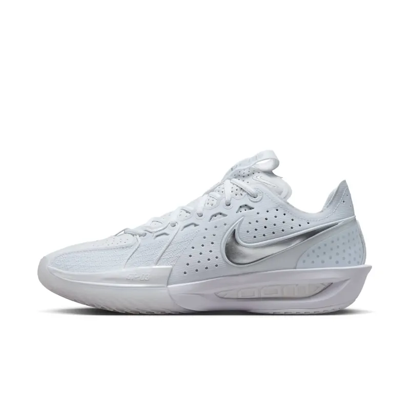 Nike Air Zoom GT Cut 3 TB White Metallic Silver “White / Green Strike / Metallic Silver” | IB4458-100