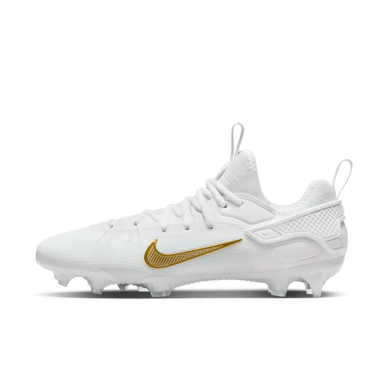 Nike Huarache 9 Elite Low LAX White Metallic Vivid Gold “White / White / Metallic Vivid Gold” | FD0089-100
