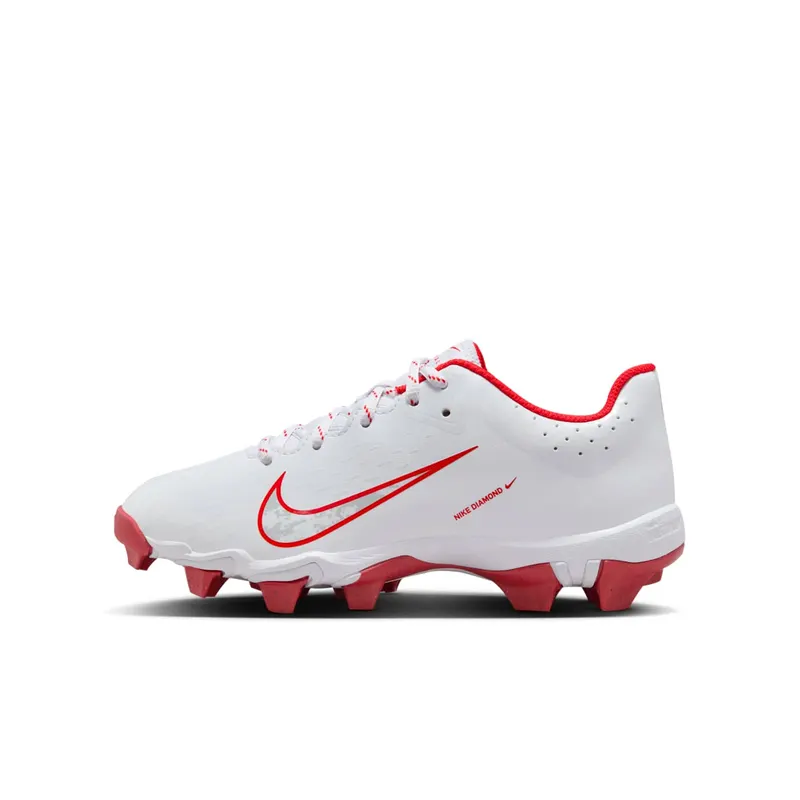 Nike Hyperdiamond 4 Keystone White Pure Platinum University Red | FZ0919-104