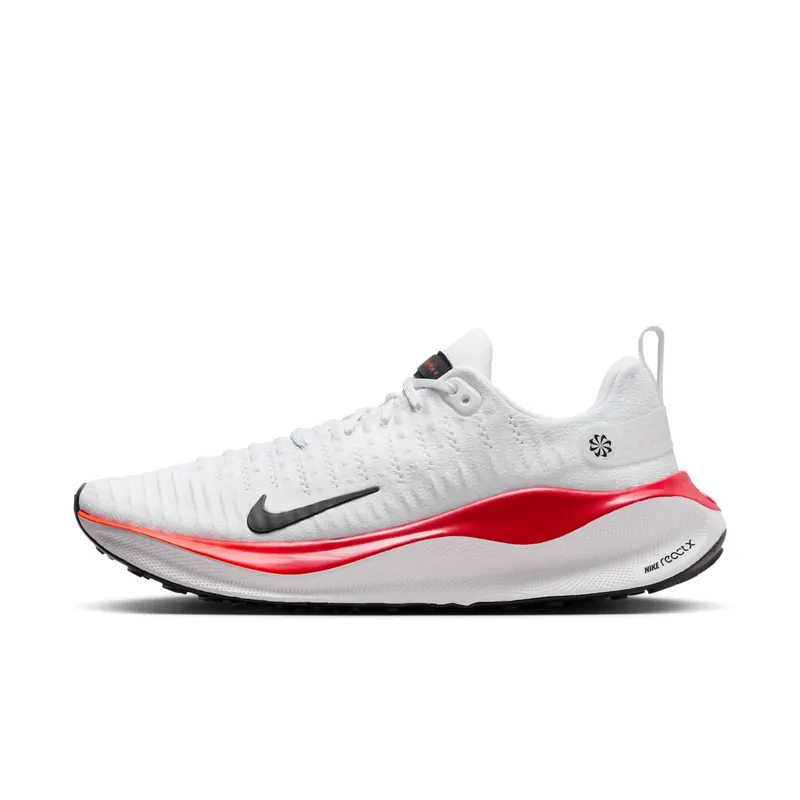 Nike ReactX Infinity Run 4 White Bright Crimson Black “White / Black / Platinum Tint / Bright Crimson” | DR2665-104
