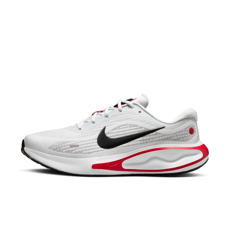 Nike Journey Run White Fire Red Cement Grey Black | FN0228-103