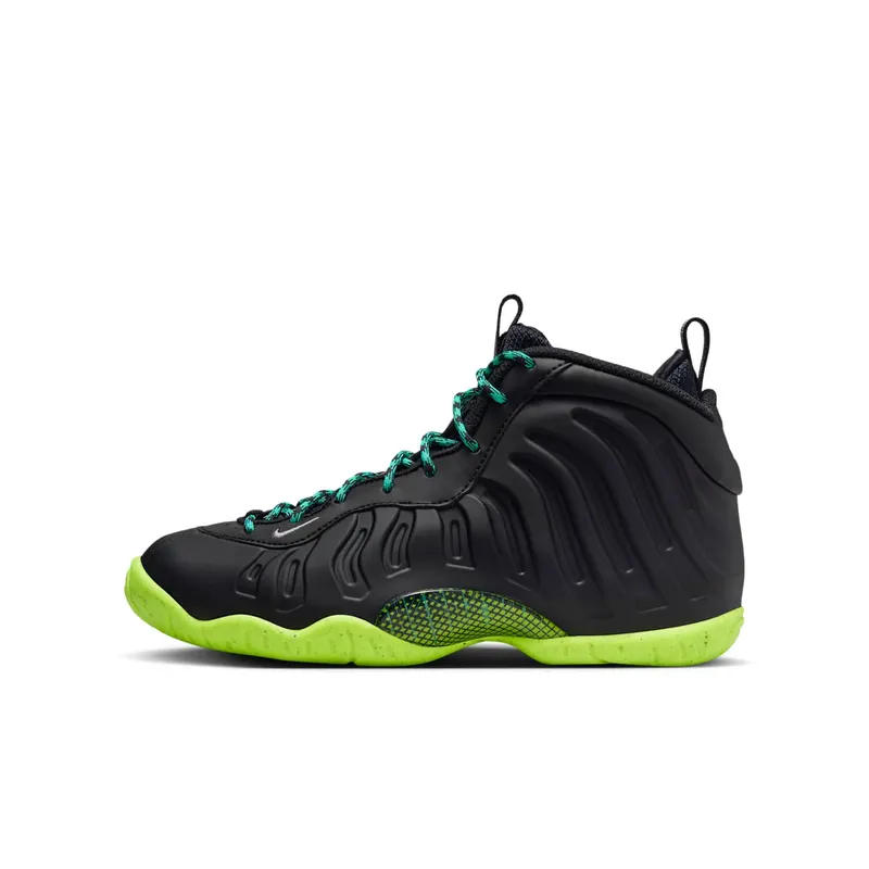 Nike Little Posite One Emerging Powers “Black / Metallic Silver / Volt” | DZ2852-001