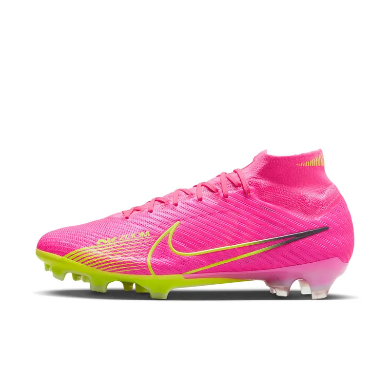 Nike Zoom Mercurial Superfly 9 Elite FG Luminous Pack “Pink Blast / Gridiron / Volt” | DJ4977-605