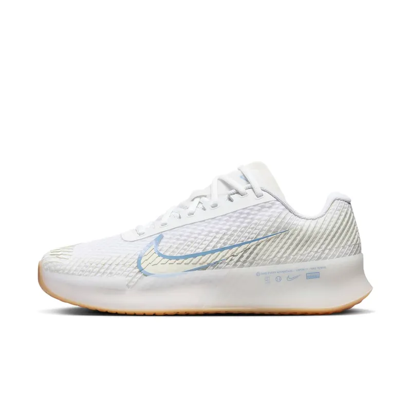 Nike Court Air Zoom Vapor 11 HC White Light Blue “White / Sail / Gum Light Brown” | DR6965-105