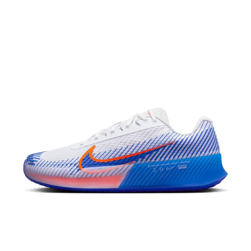 Nike Court Air Zoom Vapor 11 HC “White Hyper Crimson Hyper Royal” | DR6966-105