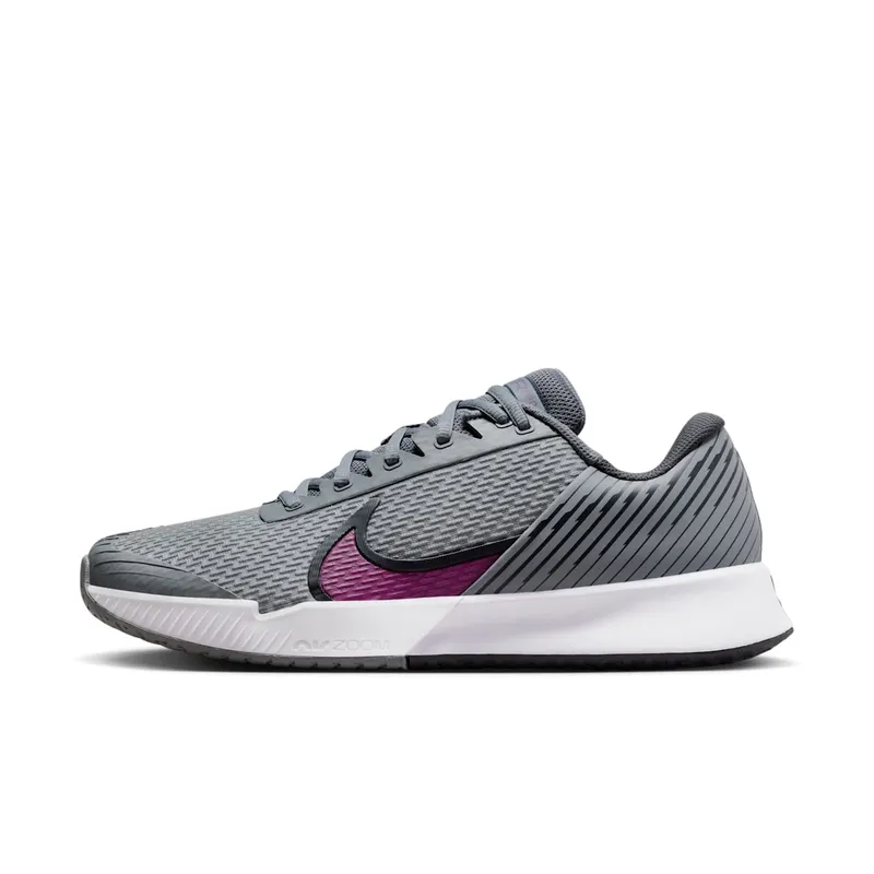 Nike Court Air Zoom Vapor Pro 2 HC Smoke Grey Dark Smoke Grey Black Sangria | DR6191-006