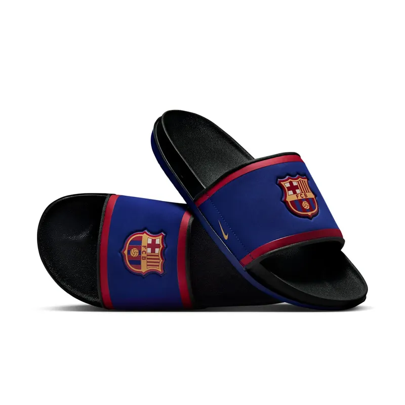 Nike Offcourt Slide FC Barcelona “Deep Royal Blue / Dark Smoke Grey / Noble Red” | FZ3185-400