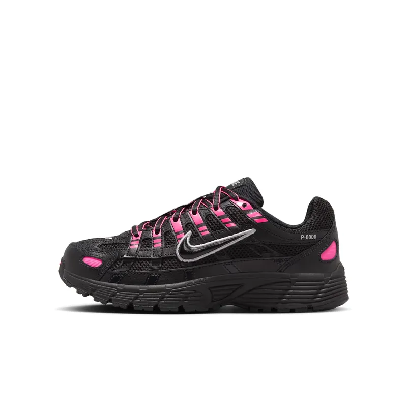 Nike P- 6000 GS “Pink Blast Metallic Silver Black” | HV5064-600