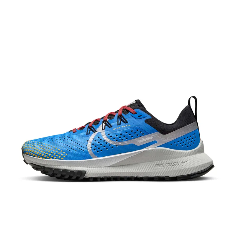 Nike React Pegasus Trail 4 Light Photo Blue Track Red Black Metallic Silver | DJ6159-401