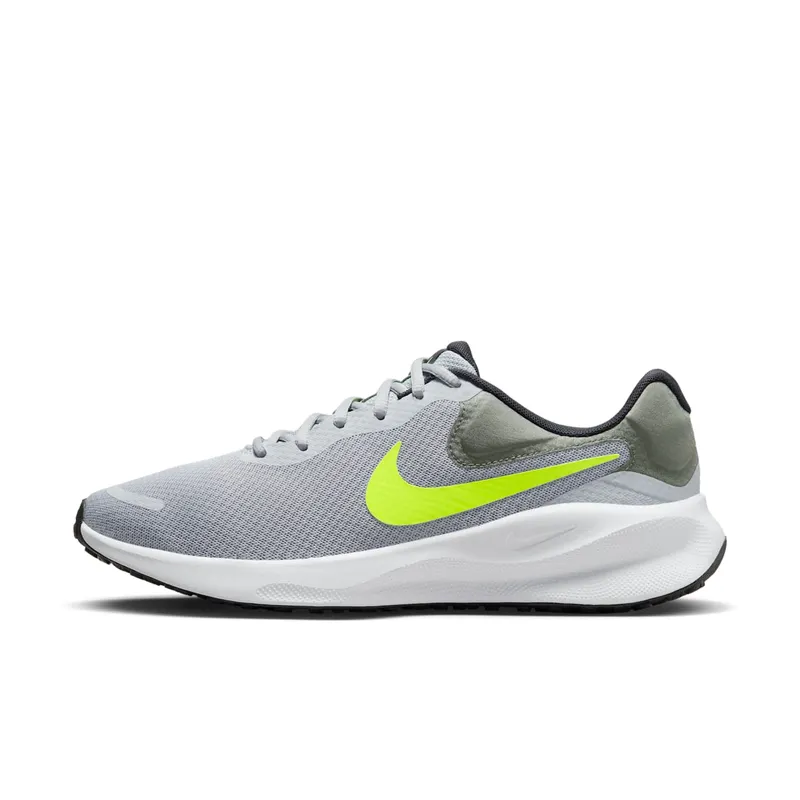 Nike Revolution 7 Wolf Grey Smoke Grey Black Volt | FB2207-002