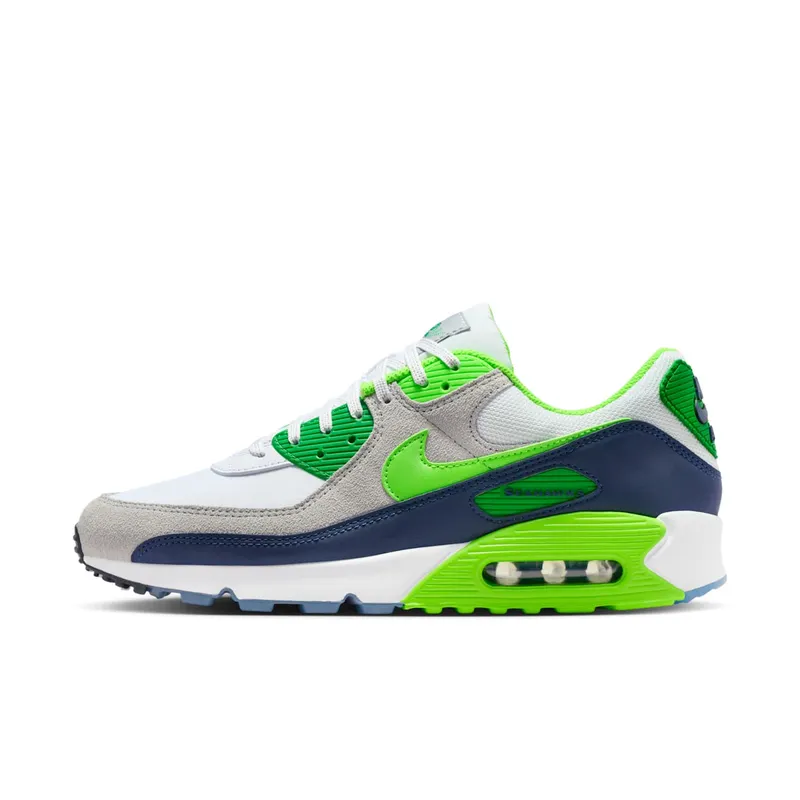 Nike Air Max 90 Seattle Seahawks “White / Action Green / College Navy” | II7534-100