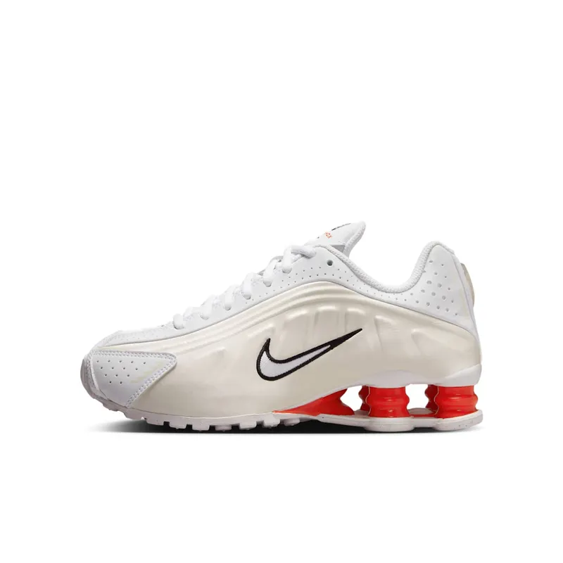 Nike Shox R4 White Phantom Picante Red | CW2626-102