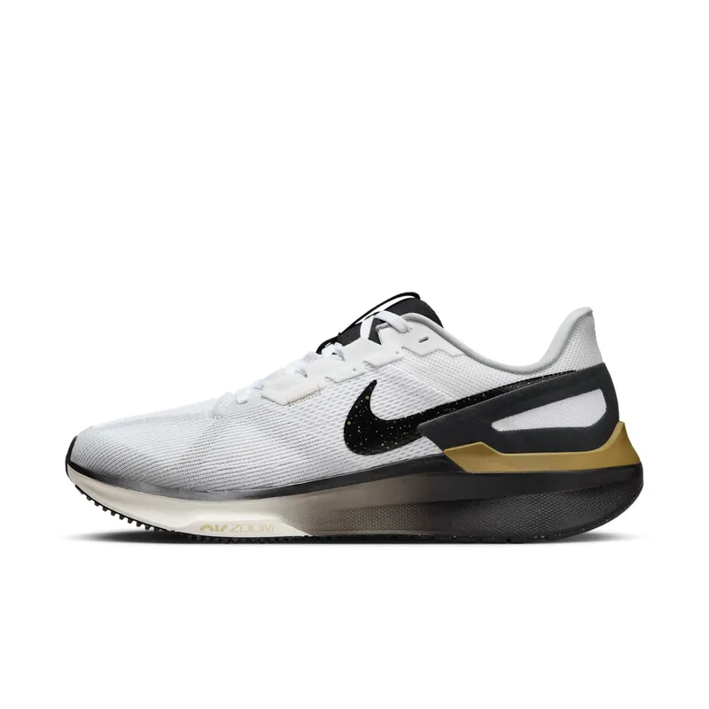 Nike Structure 25 White Metallic Gold Light Smoke Grey Black | HQ3660-100