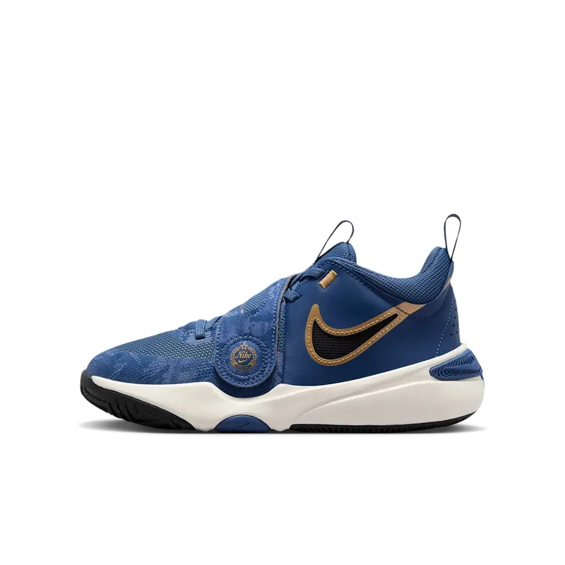 Nike Team Hustle D 11 Mystic Navy Pale Ivory Metallic Gold Black | FZ8463-400