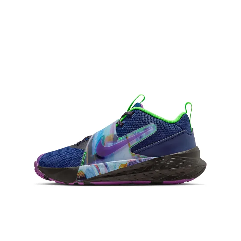 Nike Team Hustle D 12 King of the Court “Blue Void / Black / Green Strike” | HV2291-400