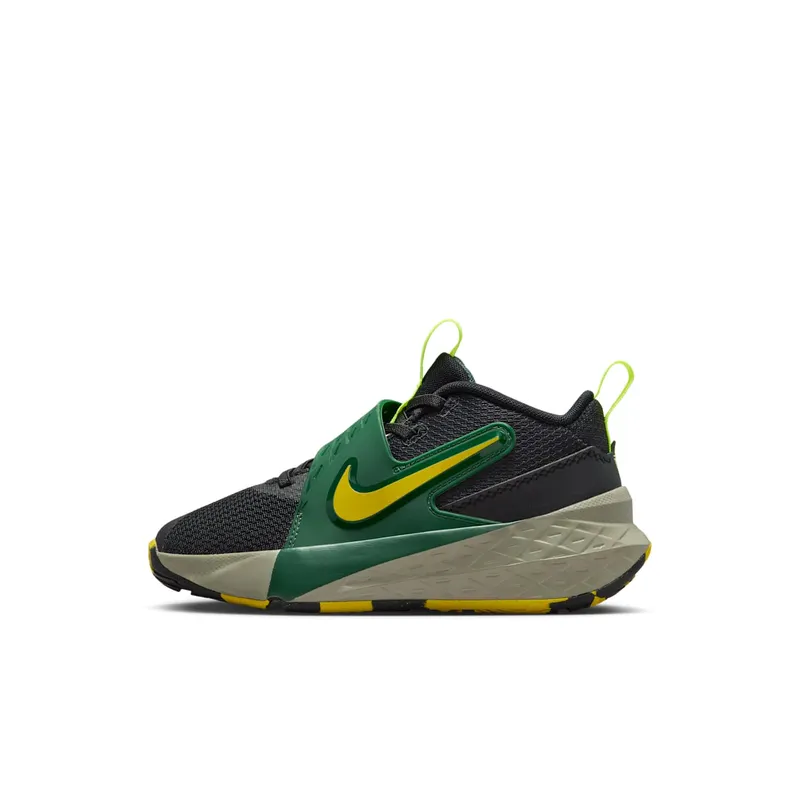 Nike Team Hustle D 12 Black Fir Light Army Bright Citron | HF6280-004