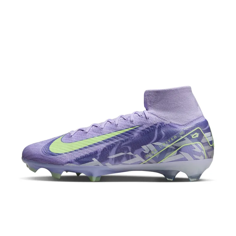 Nike Zoom Mercurial Superfly 10 Elite FG United Pack “Purple Agate / Barely Volt” | HF1603-500
