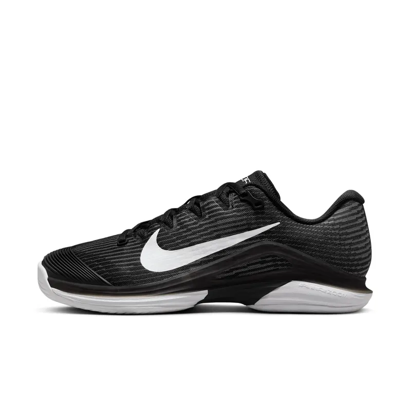 Nike Court Air Zoom Vapor 12 HC Black Dark Smoke Grey White | FV5554-001