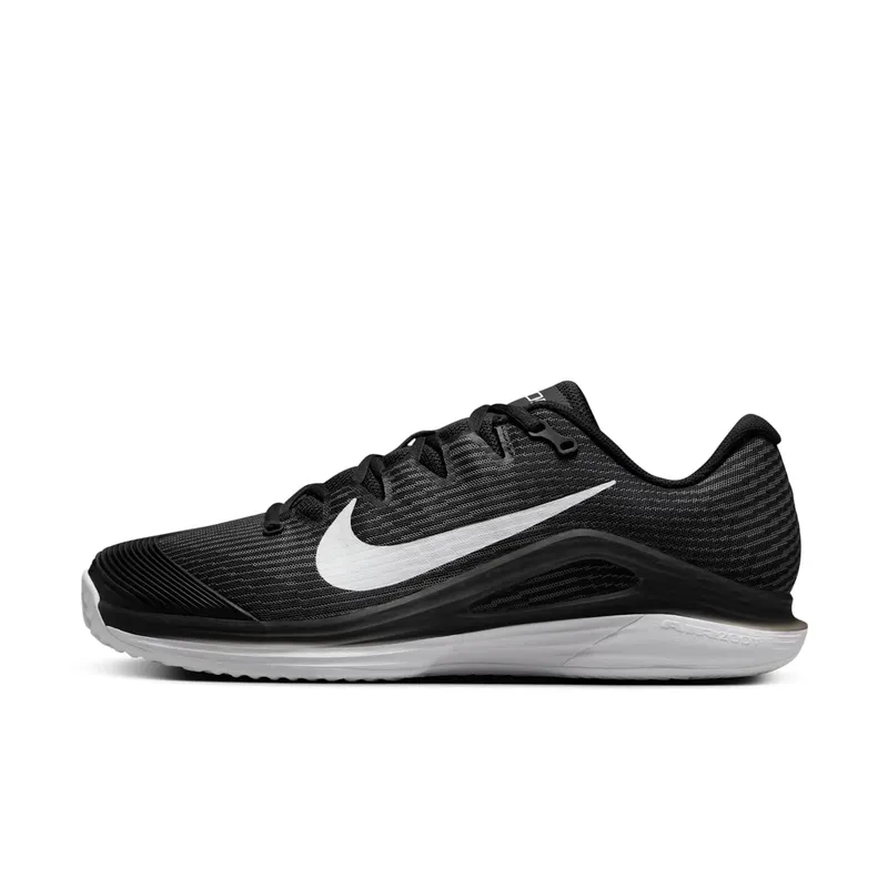 Nike Court Vapor 12 Clay Black Dark Smoke Grey White | HQ6026-001