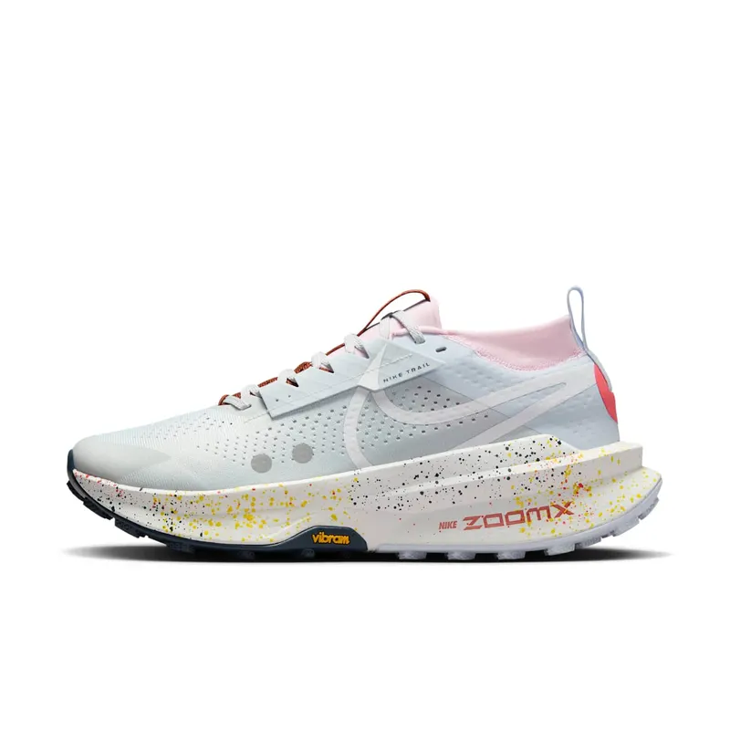 Nike ZoomX Zegama Trail 2 Pure Platinum Football Grey Pink Foam White | FD5190-009