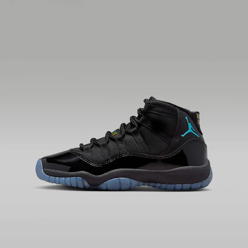 Air Jordan 11 Retro GS “Gamma Blue (2025)” “Black/Varsity Maize/Gamma Blue” | 378038-047