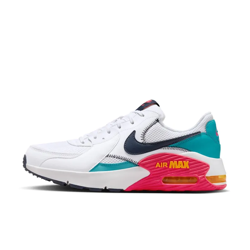 Nike Air Max Excee White Dusty Cactus Laser Orange Thunder Blue | HF4854-100