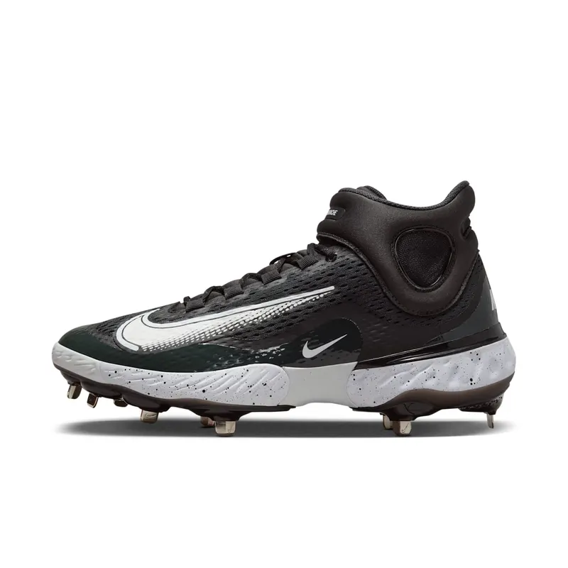 Nike Alpha Huarache Elite 4 Mid Black Dark Smoke Grey White | DJ6520-003