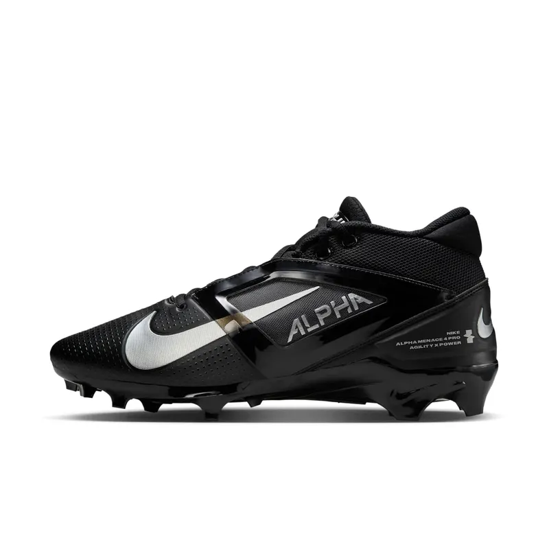 Nike Alpha Menace 4 Pro Black Metallic Silver | FD7037-002