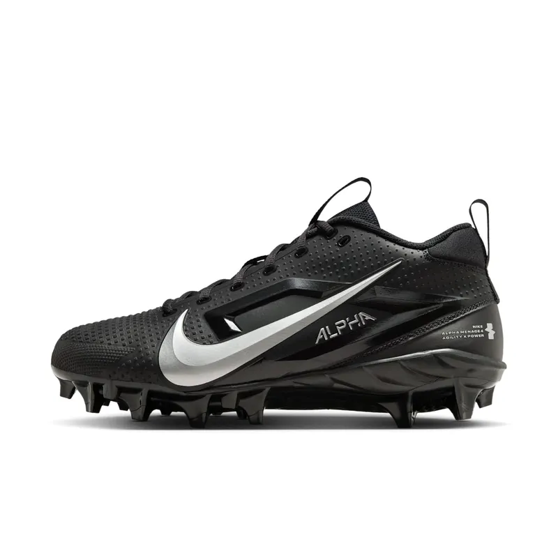 Nike Alpha Menace 4 Varsity Black Metallic Silver | FN0027-002