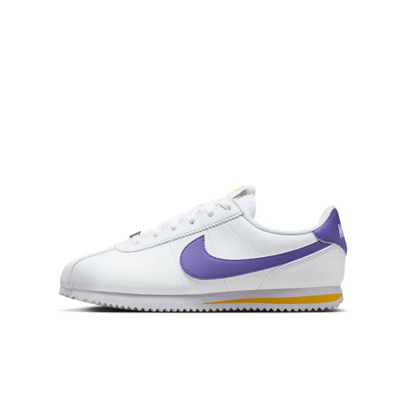 Nike Cortez Lakers “White / Varsity Maize / Varsity Purple” | DM0950-105