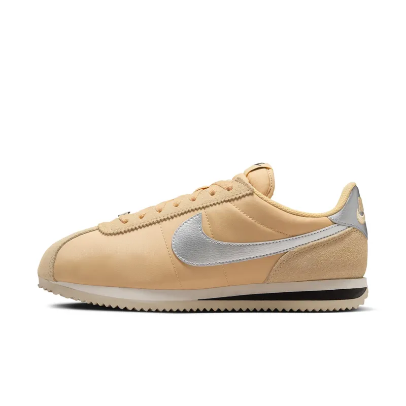 Nike Cortez Textile Sesame Light Orewood Brown Black Metallic Silver | DZ2795-201