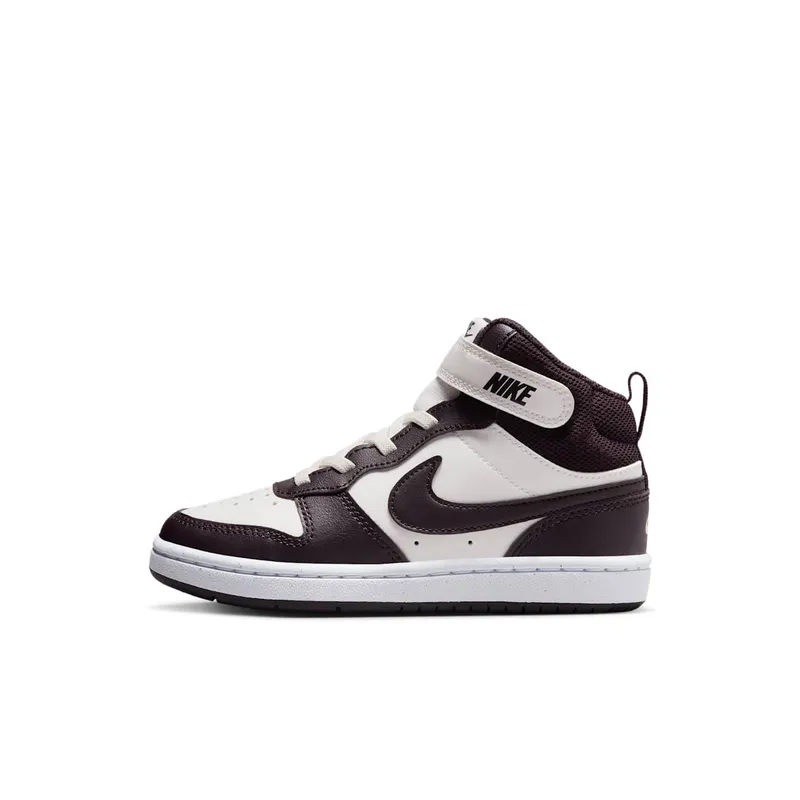 Nike Court Borough Mid 2 Sail White Burgundy Ash | CD7783-126