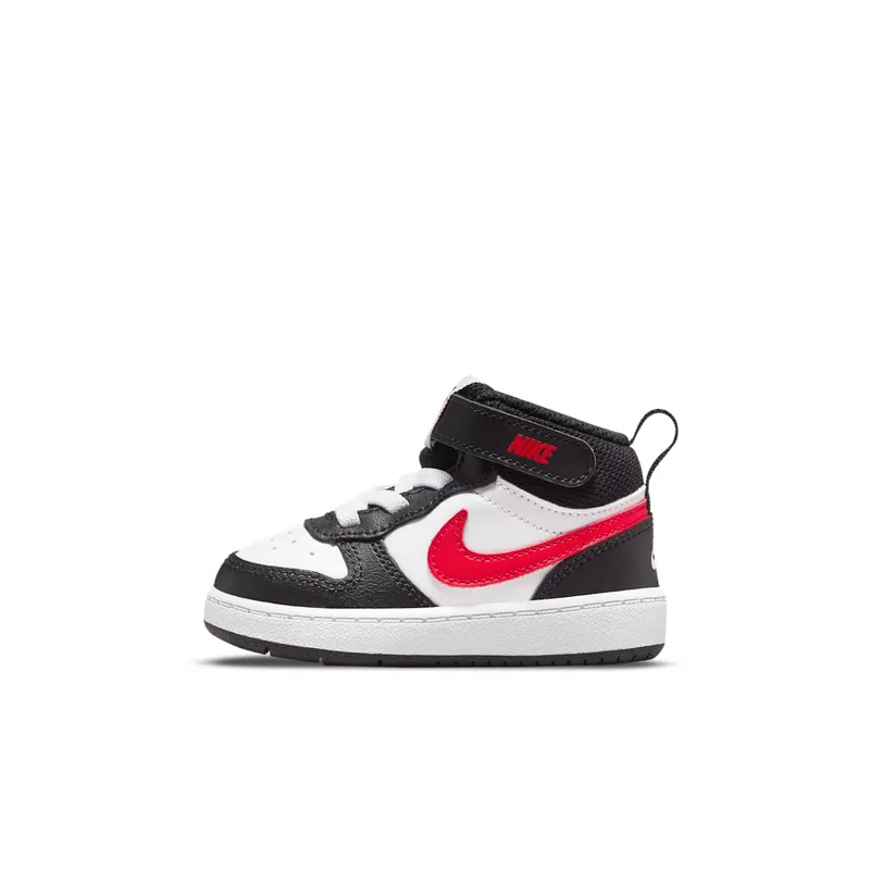 Nike Court Borough Mid 2 White Black University Red “White / White / Black” | DO5894-161