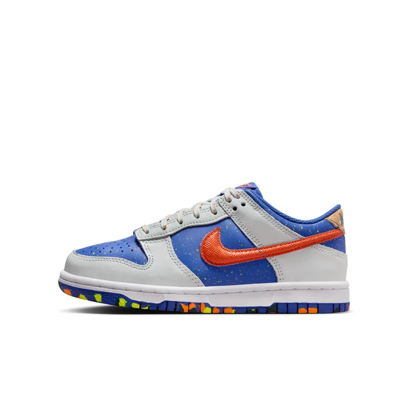 Nike Dunk Low Paint Splatter “Photon Dust / Astronomy Blue / Volt” | HJ9233-025