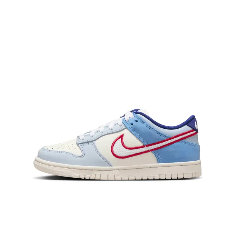 Nike Dunk Low Armory Blue Red Mesh “Sail / Sail / Light Armory Blue” | HF5742-111