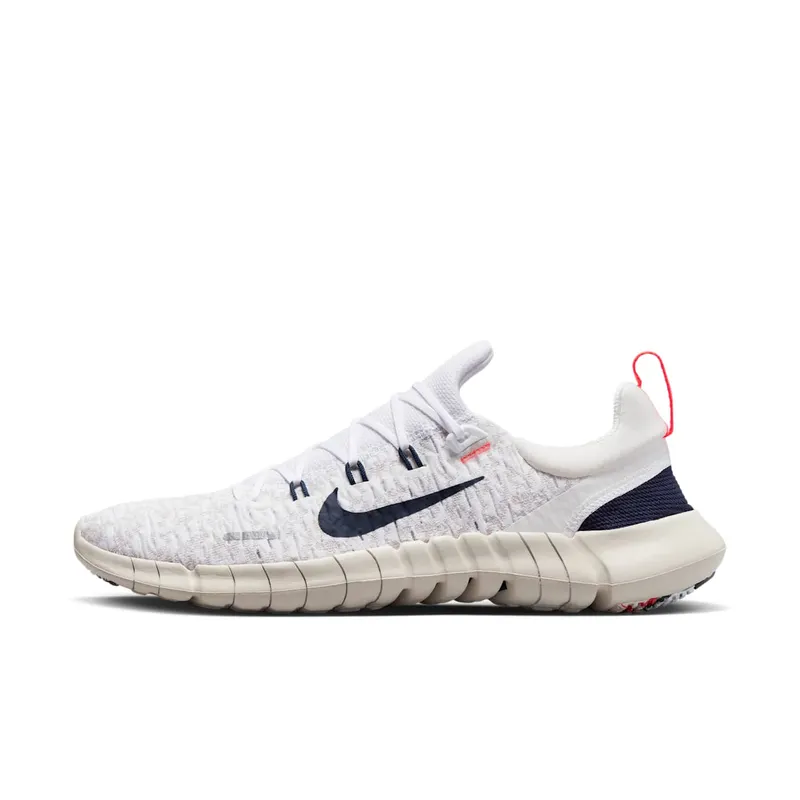 Nike Free RN 5.0 Next Nature White Obsidian “White / Light Orewood Brown / Bright Crimson” | CZ1884-103