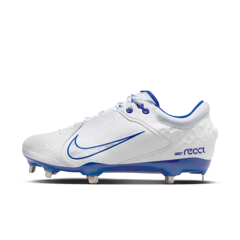 Nike Hyperdiamond 4 Elite White Pure Platinum Hyper Royal | FZ0923-101