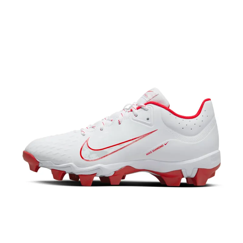 Nike Hyperdiamond 4 Keystone White Pure Platinum University Red | FZ0920-104