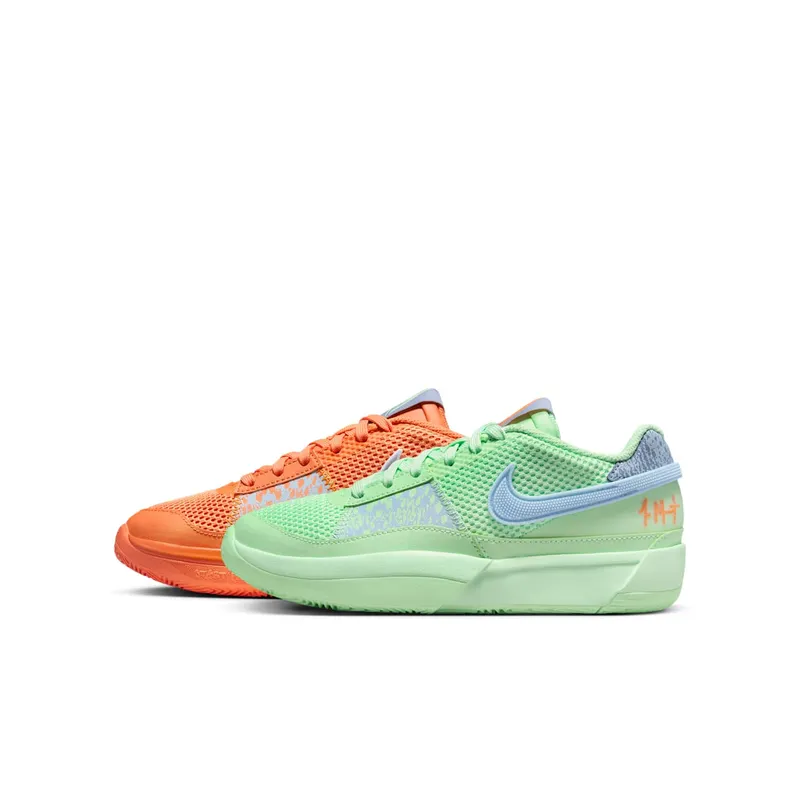 Nike Ja 1 Mismatched “Bright Mandarin / Vapor Green / Light Armory Blue” | DX2294-800