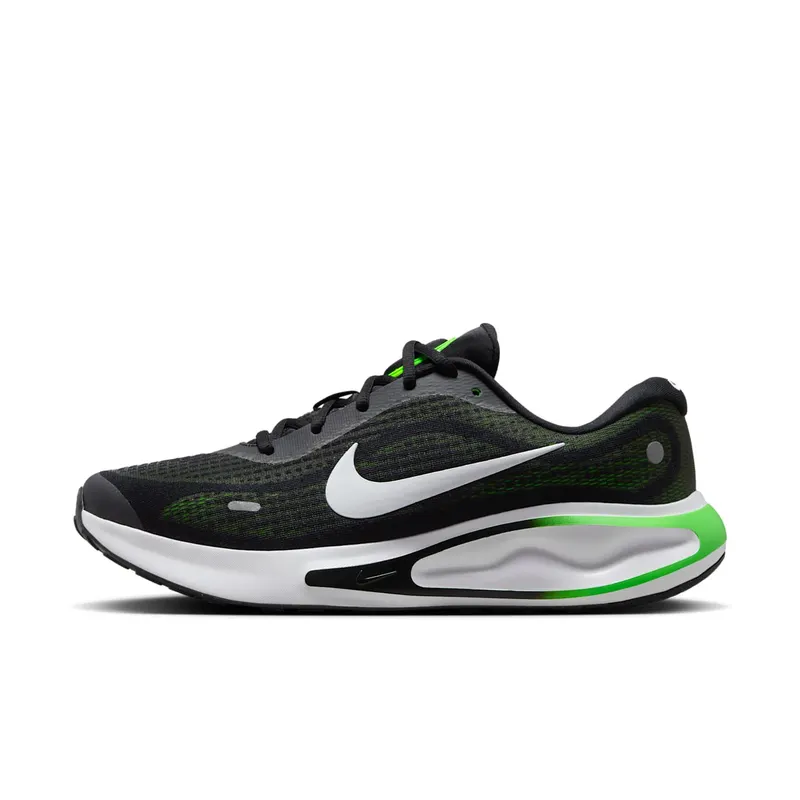 Nike Journey Run Black Green Strike Green Shock White | FN0228-007
