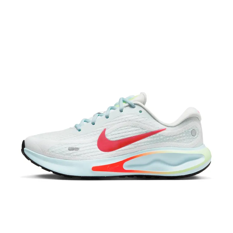 Nike Journey Run Summit White Glacier Blue Barely Volt Bright Crimson | FJ7765-101