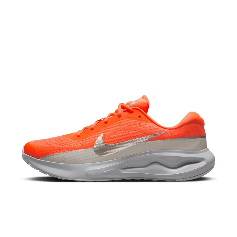 Nike Journey Run Premium Hyper Crimson Wolf Grey Safety Orange Metallic Silver | HQ2936-800