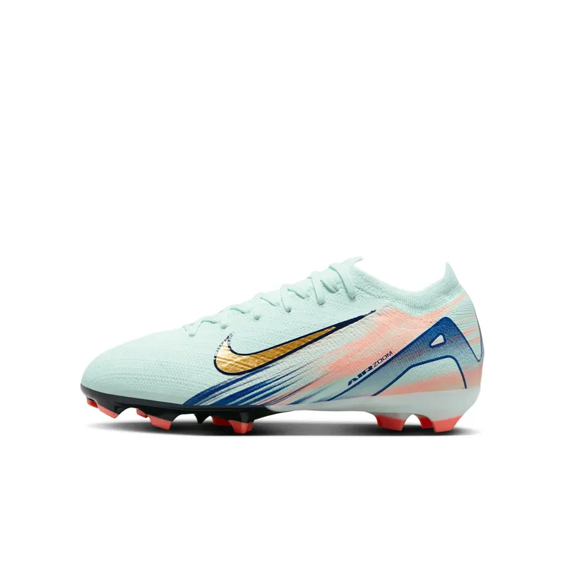 Nike Jr. Vapor 16 Pro Mercurial Dream Speed “Barely Green / Crimson Pulse / Metallic Gold Coin” | HM4983-300