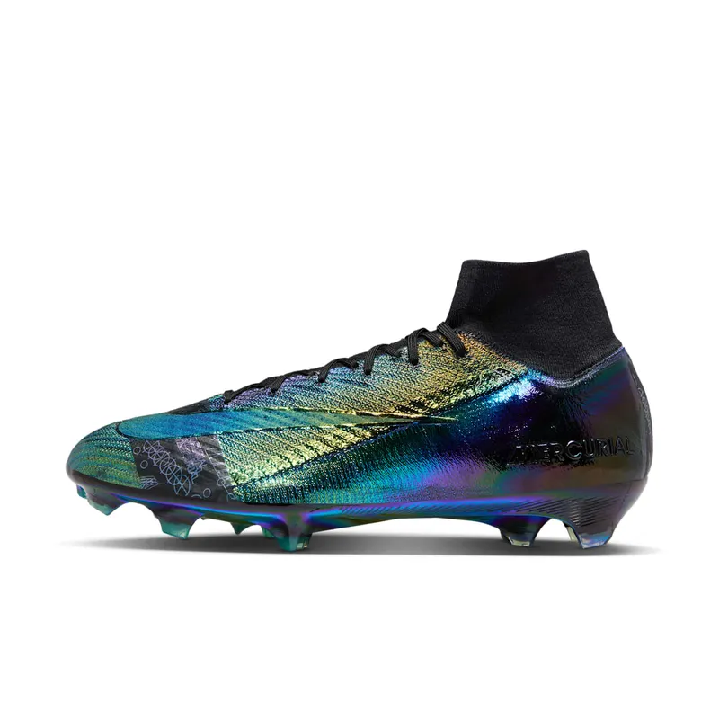 Nike Mercurial Superfly 10 Elite FG Iridescent “Black / Black” | FQ8309-001