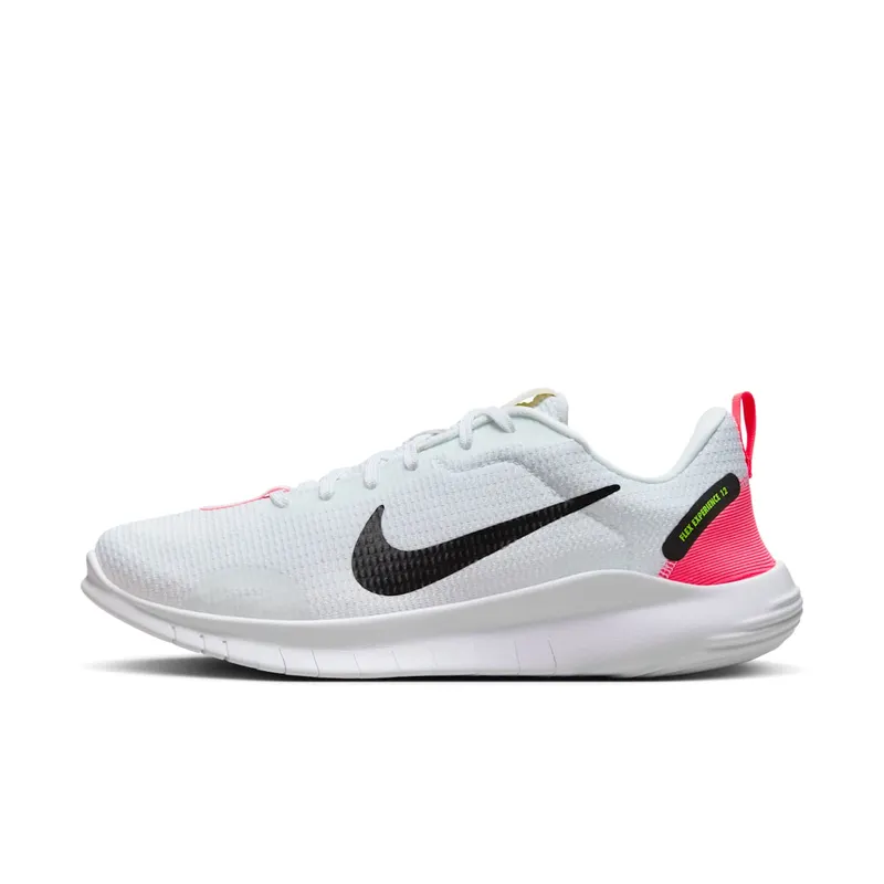 Nike Flex Experience Run 12 White Hot Punch Volt Black | DV0746-102
