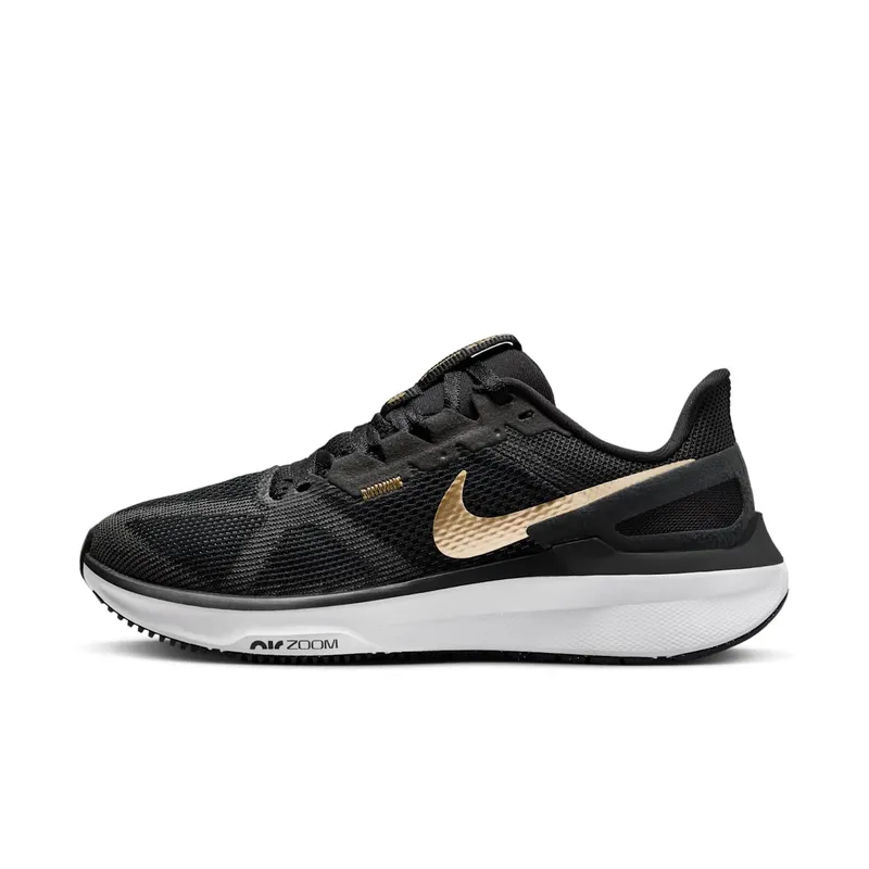 Nike Structure 25 Black White Dark Smoke Grey Metallic Gold | DJ7884-003