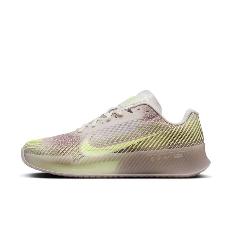 Nike Court Air Zoom Vapor 11 Premium HC Phantom Platinum Violet Barely Volt | FQ3169-001